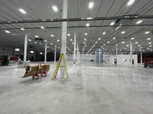 Empty warehouse space